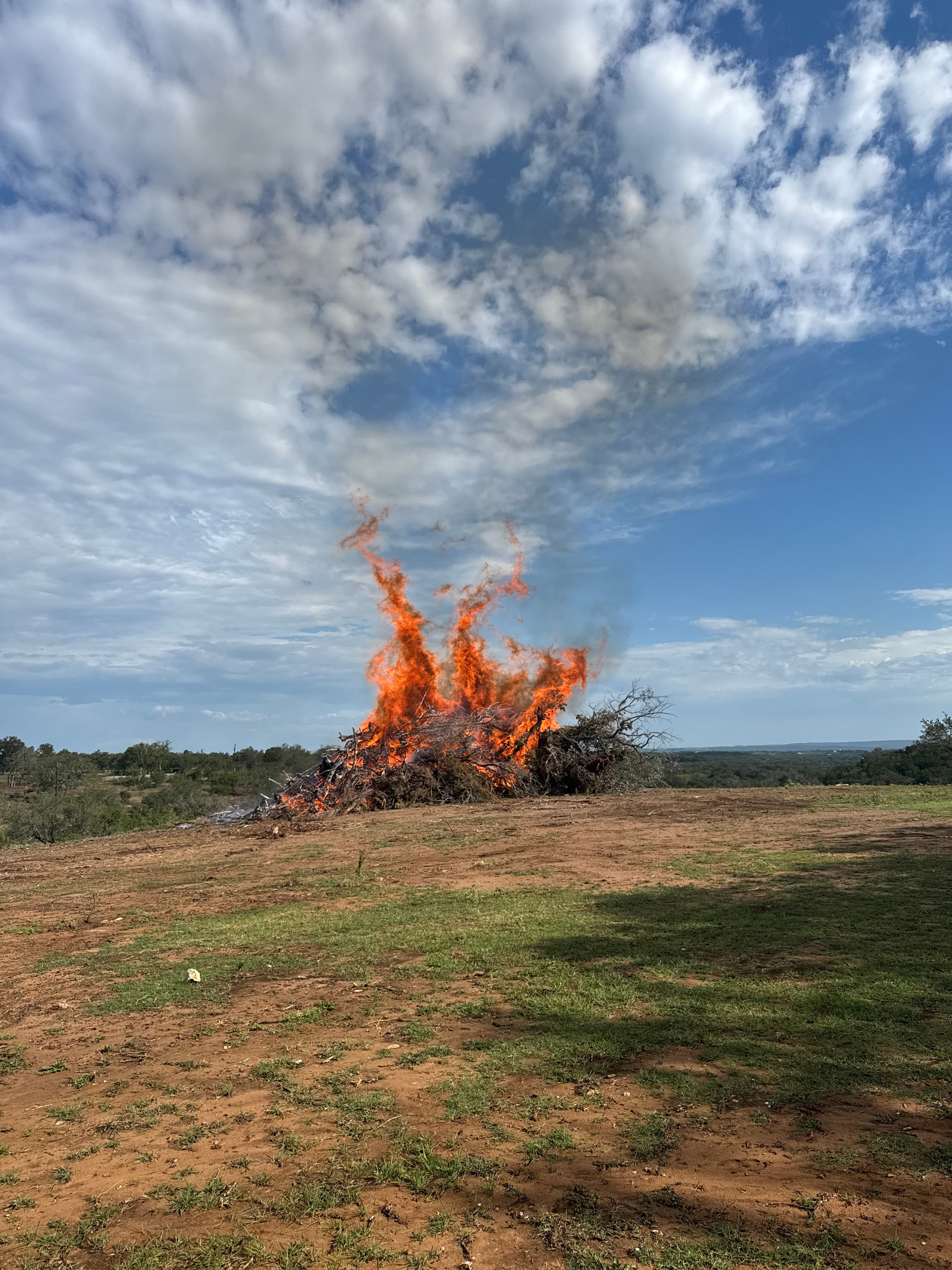 Controlled burning example