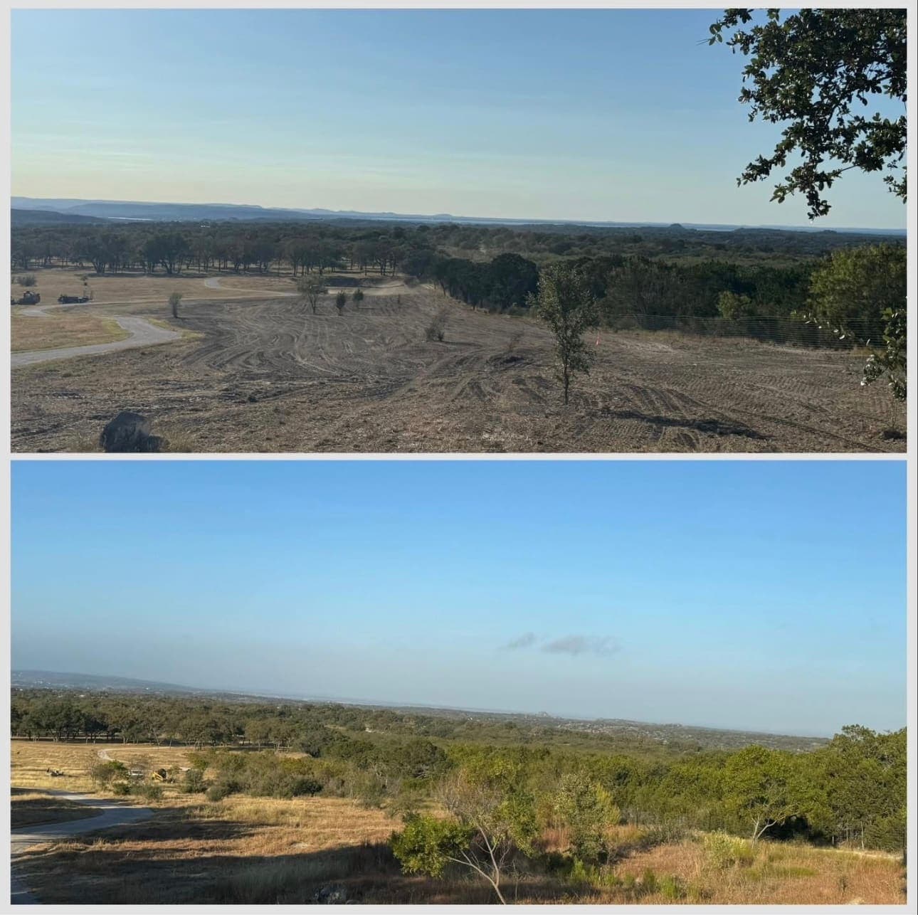 Property cleared and graded