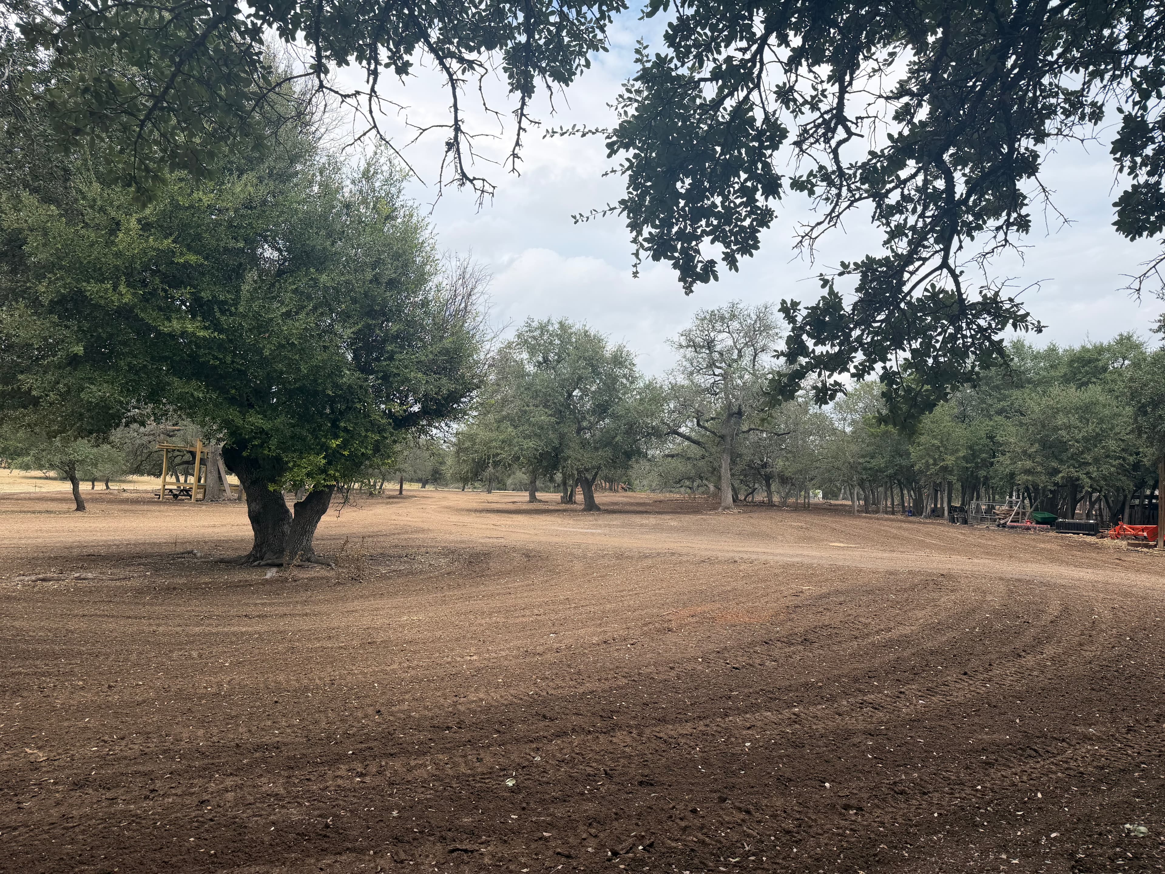 Completed rock removal job in Liberty Hill, TX