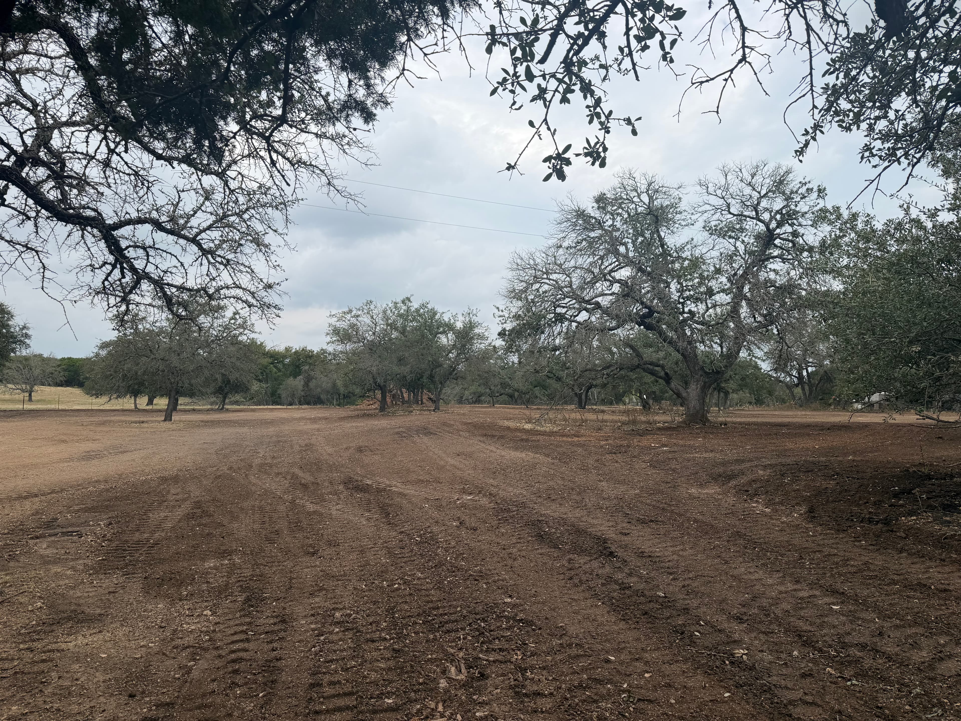 Completed rock removal job in Liberty Hill, TX